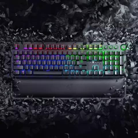 کیبورد سیمی گیمینگ Razer مدل BlackWidow Elite با سوییچ سبز