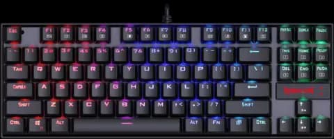 کیبورد سیمی گیمینگ Redragon مدل Kumara Rainbow K552-KR با سوییچ قرمز