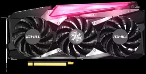 کارت گرافیک  INNO3D مدل  RTX 3060 TI ICHILL X3 RED LHR