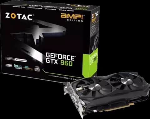 کارت گرافیک 2گیگابایت Zotac مدل GTX 900 GTX 960 AMP Edition