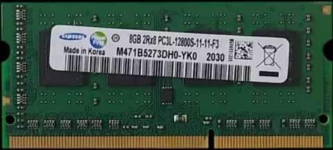 رم لپ تاپ 8 گیگابایت Samsung مدل M471B5273DH0-YK۰ DDR3L 1600MHz