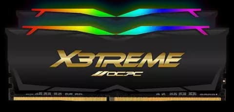 رم دسکتاپ 32 گیگابایت OCPC مدل X3 RGB BLACK LABEL DDR4 4000MHz