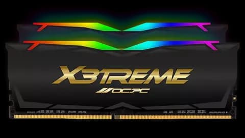 رم دسکتاپ (32GB*2) 64 گیگابایت OCPC مدل X3 RGB BLACK LABEL DDR4 3600MHz