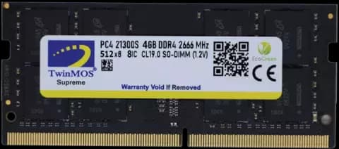 رم لپ تاپ 4 گیگابایت TwinMOS مدل DDR4 2666 (2400)MHz