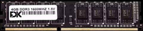 رم دسکتاپ (4GB*1) 4 گیگابایت FDK DDR3 1600MHz سری A1