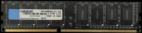 رم دسکتاپ 4 گیگابایت SUZUKI مدل INFINITY DDR3 1600MHz