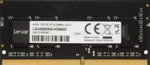 رم لپ تاپ 4 گیگابایت Lexar مدل DDR4 2666 (2400)MHz