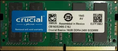 رم لپ تاپ 16 گیگابایت Crucial مدل  CB16GS2400