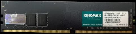 رم دسکتاپ(4GB*1) 4 گیگابایت Kingmax مدل KM-LD4-2400-4GS DDR4 2400MHz