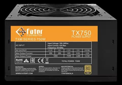 پاور 750 وات Fater مدل TX750 80Plus Gold
