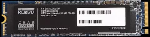 حافظه SSD اینترنال 256 گیگابایت KLEVV مدل CRAS C720 NVMe M.2