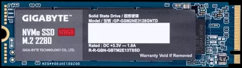 حافظه SSD اینترنال 128 گیگابایت GIGABYTE مدل  GP-GSM2NE3128GNTD NVMe M.2