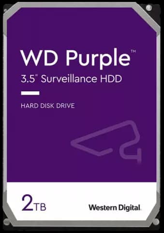هارد اینترنال 2 ترابایت WD مدل PURPLE SURVEILLANCE WD20PURX 