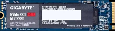 حافظه SSD اینترنال 256 گیگابایت Gigabyte مدل GP-GSM2NE3256GNTD NVMe M.2