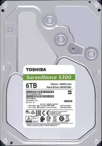 هارد اینترنال 6 ترابایت Toshiba مدل SURVEILLANCE S300 HDWT360 