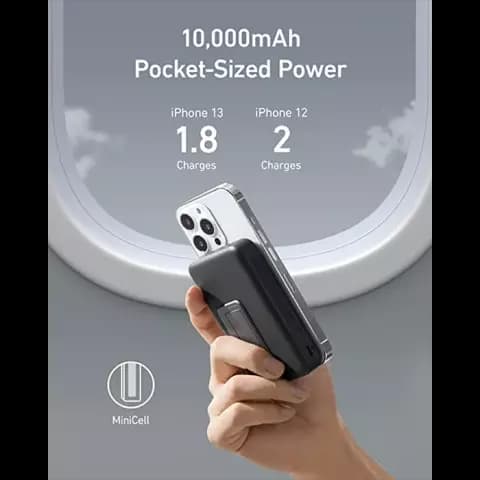 پاور بانک 10000 میلی آمپر ساعت Anker مدل 633Magnetic Battery (MagGo) A1641