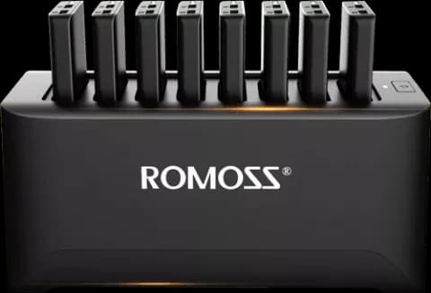 پایه شارژ قابل حمل Romoss به همراه 8 پاور بانک 10000میلی آمپر ساعت