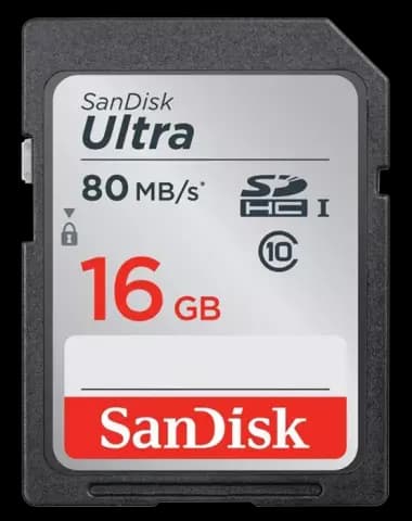 مموری کارت 16 گیگابایت Sandisk مدل Ultra کلاس 10 استاندارد UHS-I