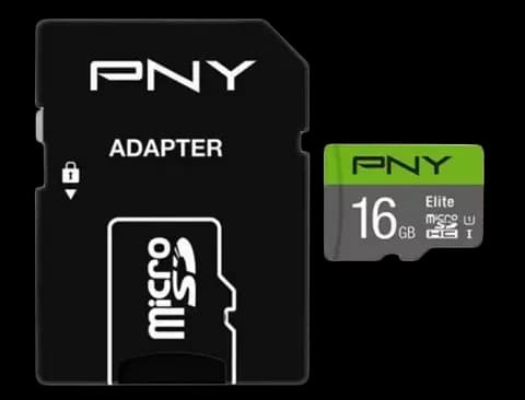 مموری کارت 16 گیگابایت PNY مدل Elite کلاس 10 استاندارد UHS-I U1 همراه با آداپتور