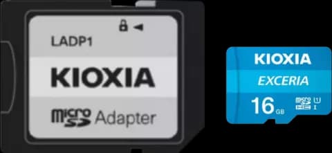 مموری کارت 16 گیگابایت KIOXIA مدل EXCERIA همراه با آداپتور
