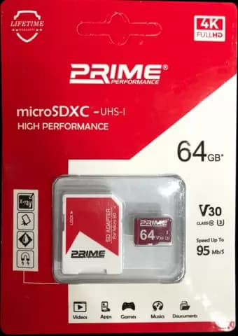  مموری کارت 64 گیگابایت PRIME