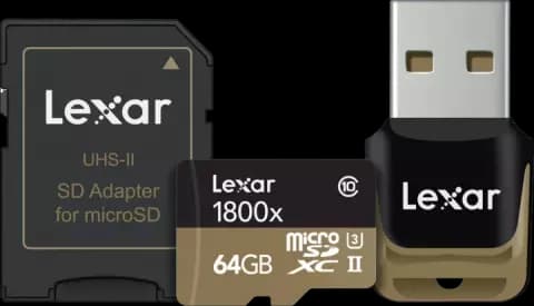 مموری کارت 64گیگابایت Lexar مدل PROFESSIONAL 1800X