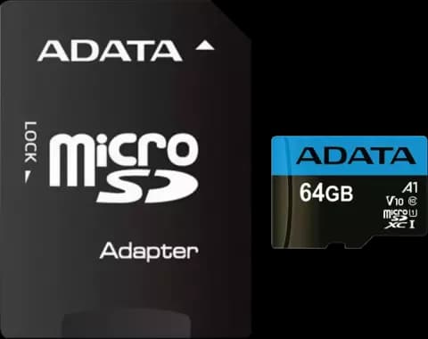 مموری کارت 64 گیگابایت ADATA مدل Premier کلاس 10 استاندارد UHS-I U1 همراه با آداپتور