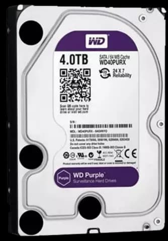 هارد اینترنال 4 ترابایت WD مدل SURVEILLANCE PURPLE WD40EJRX 