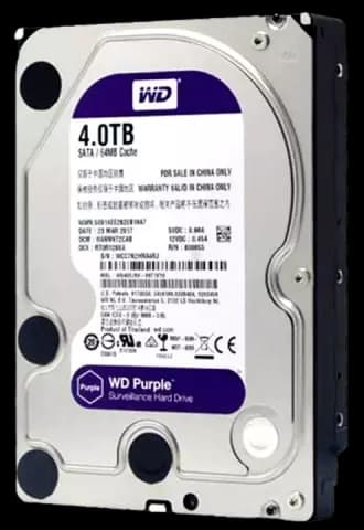 هارد اینترنال 4 ترابایت WD مدل SURVEILLANCE PURPLE WD40EJRX 