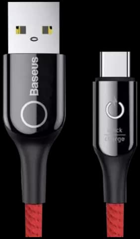 کابل شارژ 1 متری USB به TYPE-C باسئوس مدل C-SHAPED