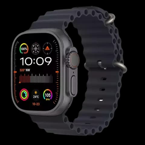 ساعت هوشمند HK مدل HK14 Ultra 2 با بند اسپورت مشکی