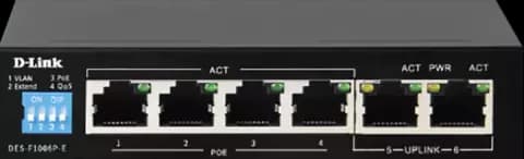 سوییچ 6 پورت D-Link مدل DES-F1006P-E