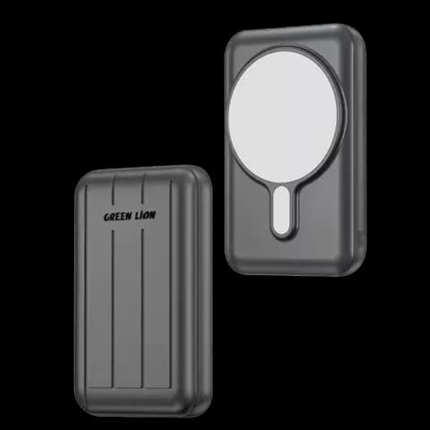پاور بانک بی سیم 10000 میلیآمپر ساعت Green Lion مدل MagSafe