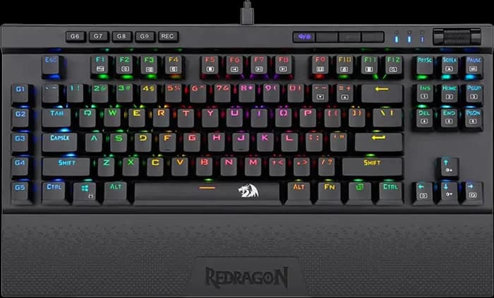 کیبورد سیمی گیمینگ Redragon مدل MAGIC WAND K587 با سوییچ آبی