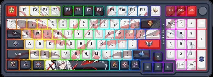 کیبورد بی سیم گیمینگ Redragon مدل EISA K686 AK PRO RGB با سوئیچ قرمز