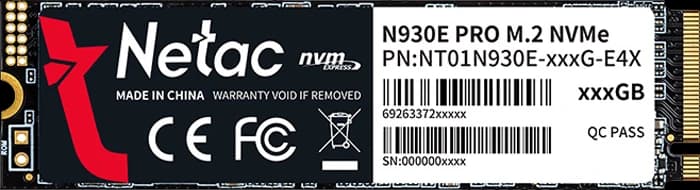 حافظه SSD اینترنال 1 ترابایت Netac مدل N930E PRO
