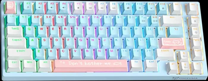 کیبورد سیمی گیمینگ ONIKUMA مدل G52 RGB با سوئیچ صورتی
