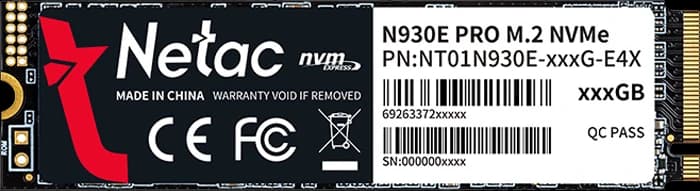 حافظه SSD اینترنال 256 گیگابایت Netac مدل N930E PRO