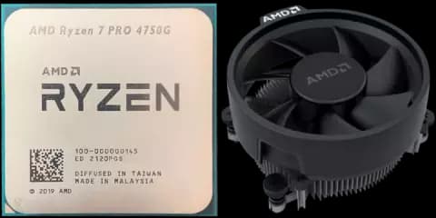 پردازنده AMD مدل Ryzen 7 Pro 4750G همراه با فن