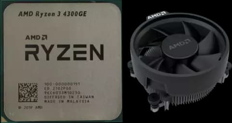 پردازنده AMD مدل Ryzen 3 4300GE همراه با فن