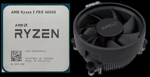پردازنده AMD مدل Ryzen 5 Pro 4650G همراه با فن