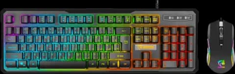 کیبورد و موس سیمی گیمینگ Green مدل GKM605 RGB