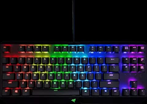 کیبورد سیمی Razer مدل GAMING BLACKWIDOW TOURNAMENT EDITION CHROMA V2 با سوییچ زرد