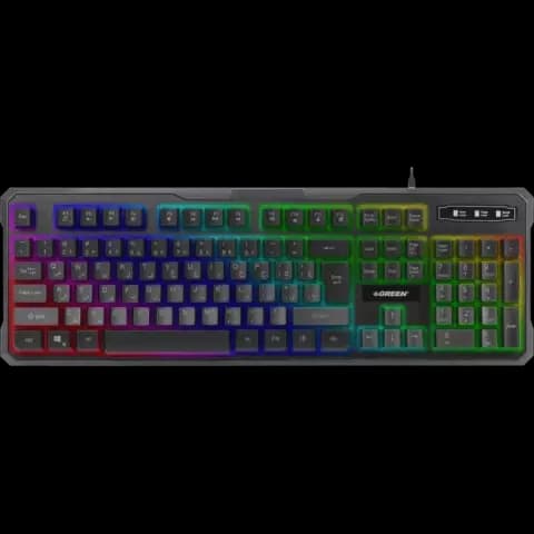 کیبورد سیمی گیمینگ Green مدل GK601-RGB