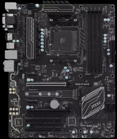 مادربرد MSI DDR4 مدل B350 PC MATE