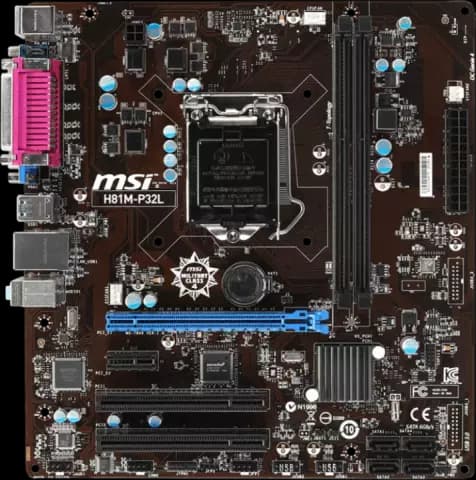 مادربرد MSI DDR3 مدل H81M-P32L