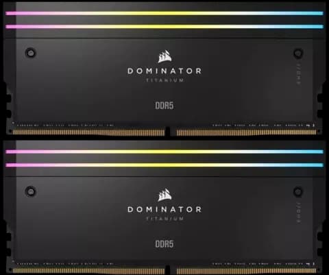 رم دسکتاپ (16GB*2) 32 گیگابایت Corsair مدل DOMINATOR TITANIUM RGB DDR5 7200MHz
