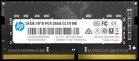 رم لپ تاپ 16 گیگابایت DDR4 تک کاناله (2400) 2666 مگاهرتز HP مدل S1