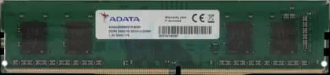 رم دسکتاپ (8GB*1) 8 گیگابایت Adata مدل AD4U26668G19 DDR4 2666(2400)MHz