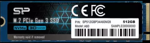 حافظه SSD اینترنال 512 گیگابایت Silicon Power مدل P34A60 NVMe M.2